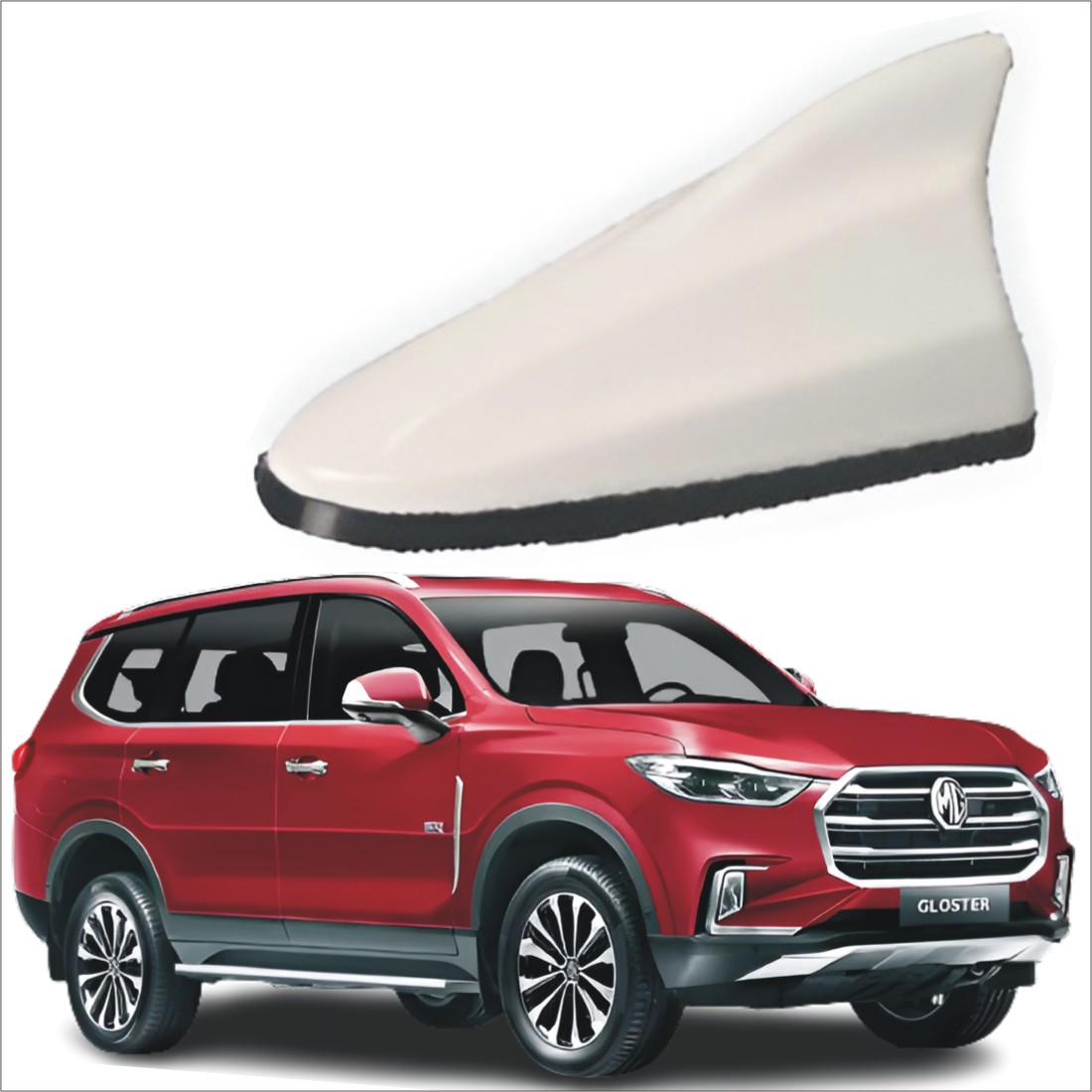 ER Car AM FM Radio Antenna for M.G. Motors Gloster Cars (E-77) White