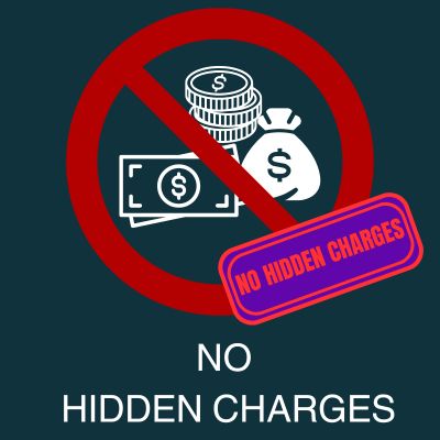 NO HIDDEN CHARGES at Shopping Karen 24x7